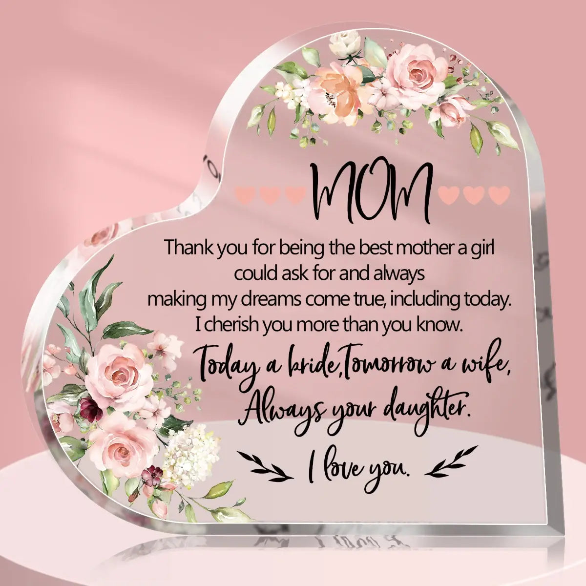EverCherish™ - Acrylic Heart Plaque