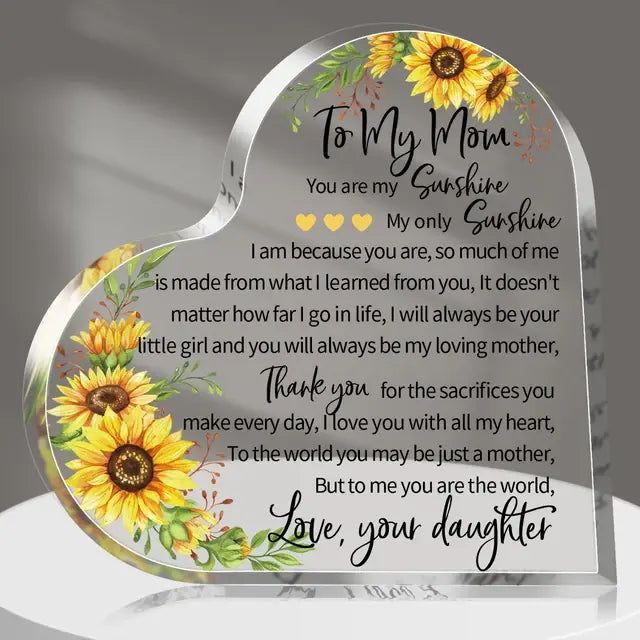 EverCherish™ - Acrylic Heart Plaque