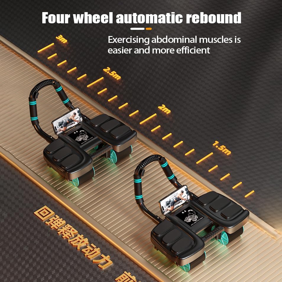 CoreBoost™ - Intelligent Auto-Rebound Ab Wheel