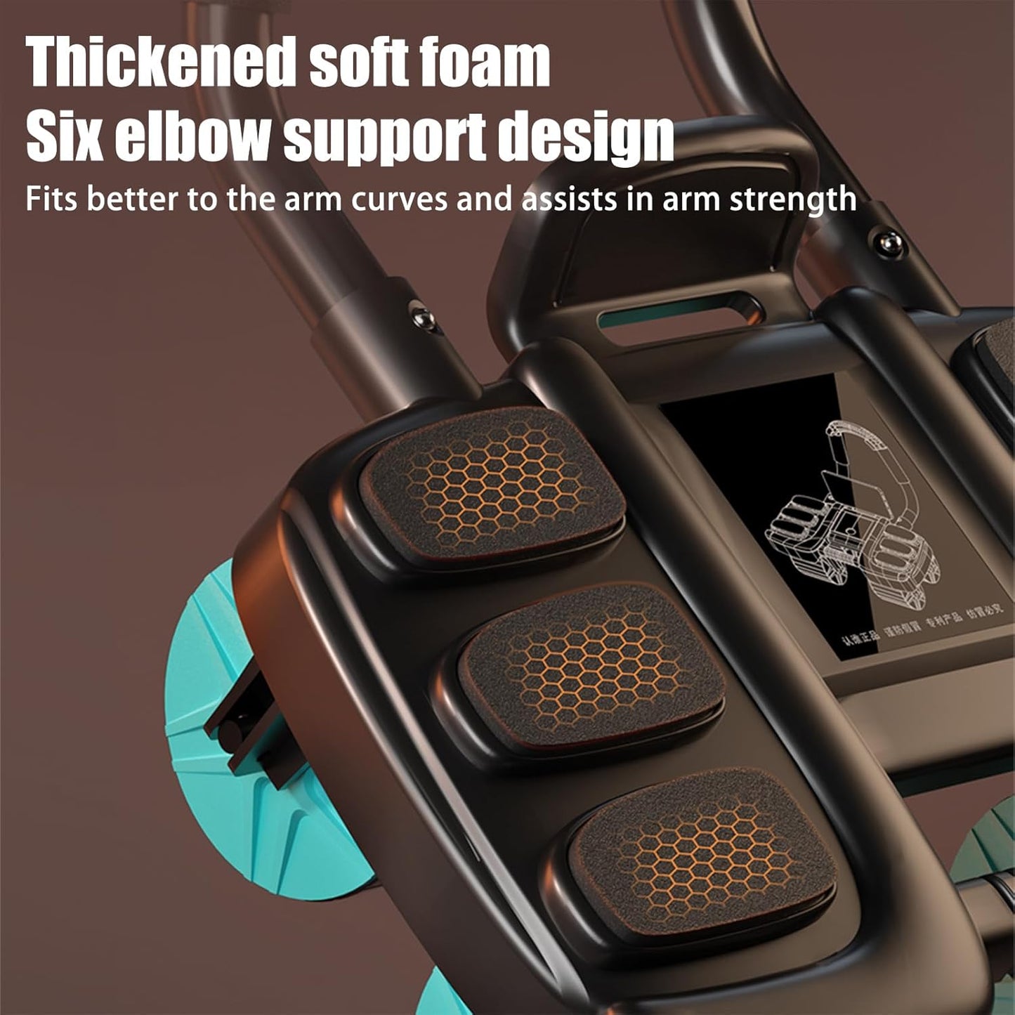 CoreBoost™ - Intelligent Auto-Rebound Ab Wheel