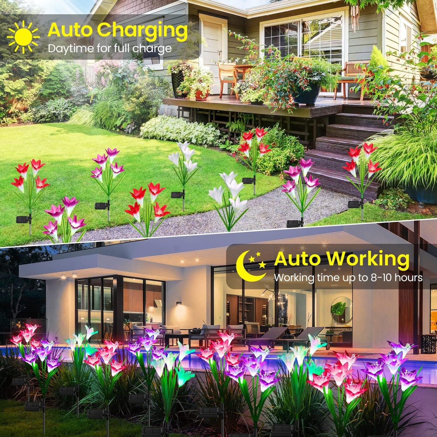 SunGlow™ - Solar Powered Garden Light