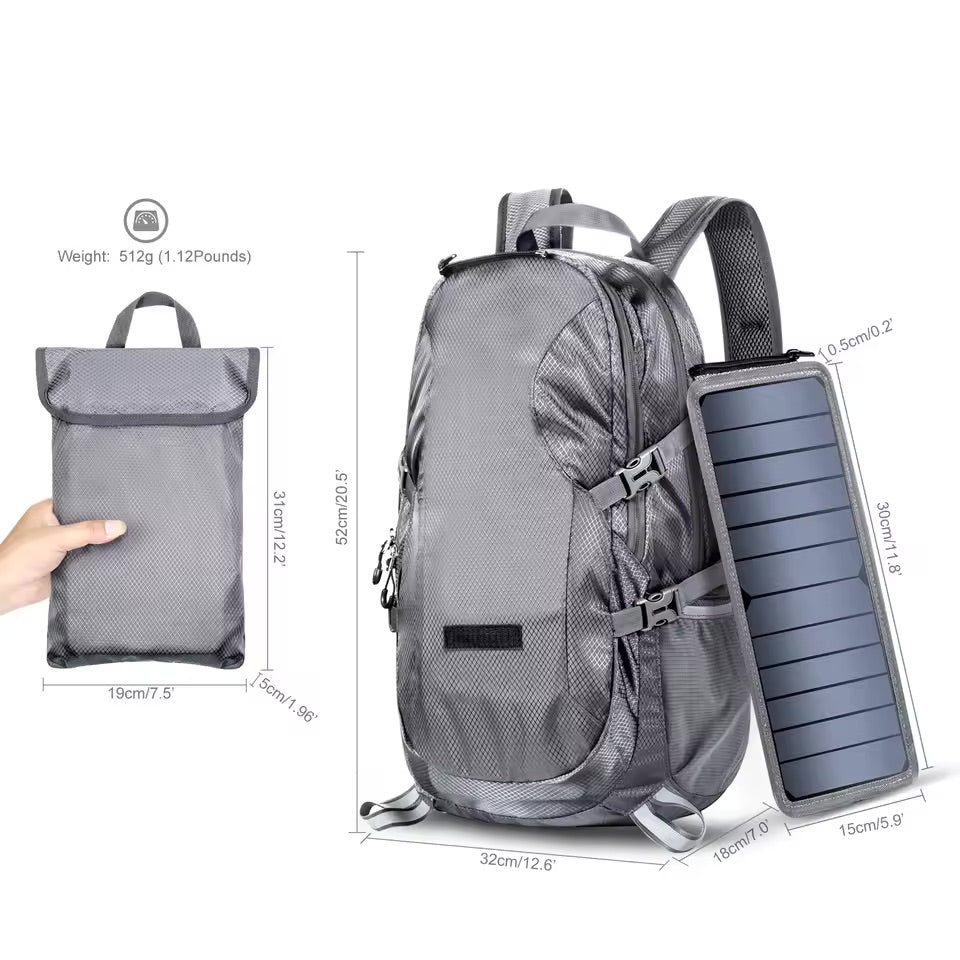 SunCharge™ - Solar-Powered Backpack