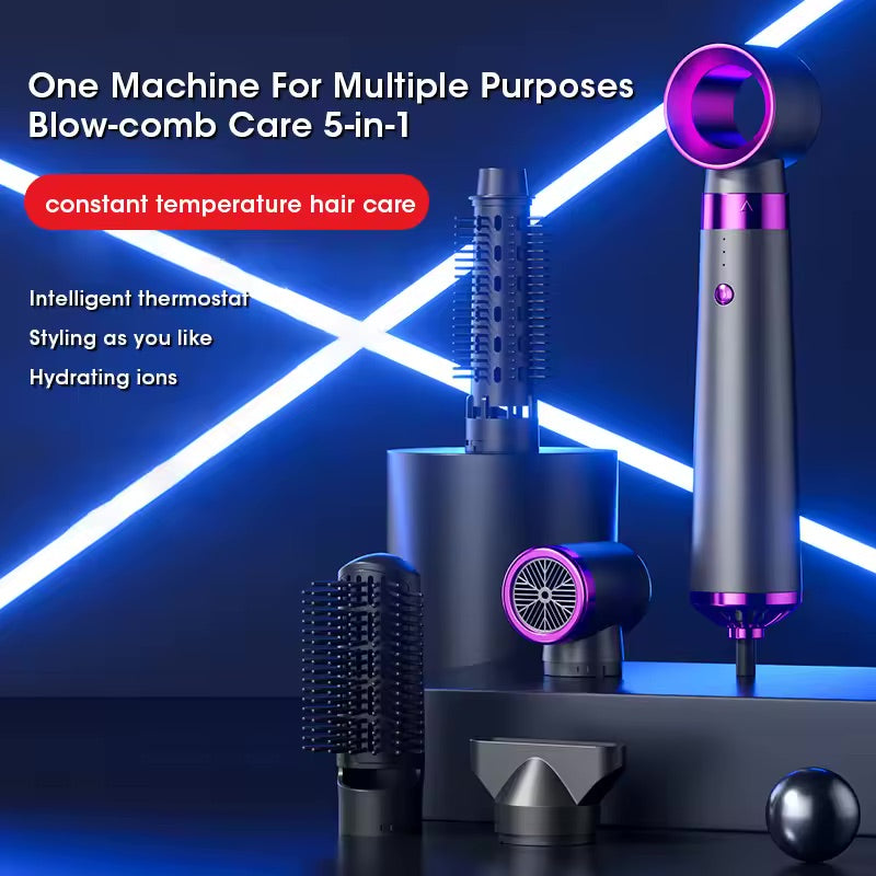 CurlEase™ - 5-in-1 Hair Dryer Automatic Curling Iron