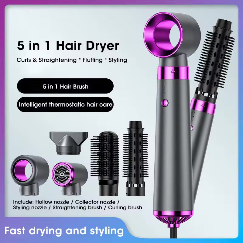 CurlEase™ - 5-in-1 Hair Dryer Automatic Curling Iron