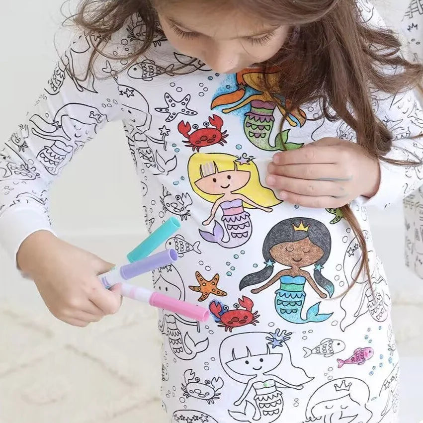 CreativeDreams™ - Children's DIY Hand-Painted Pajama Set